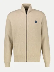 Strickjacke mit Stehkragen Beige XL