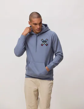 Sudadera de hombre con capucha classic sky blue - Blue Banana - FashionsVida