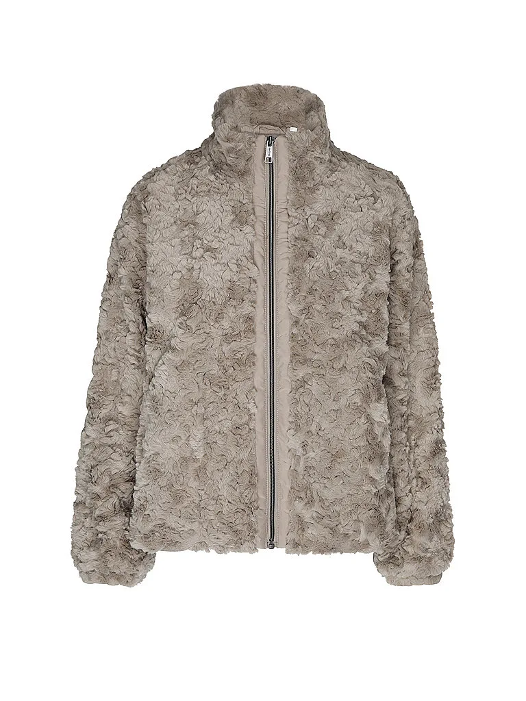 Jacke in Felloptik CHLOE 2 beige L damen - COVERED - FashionsVida