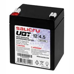 Batterie Ubt 12/4.5 Agm Rechargeable Pour Asi 4.5 Ah Black One Size unisex