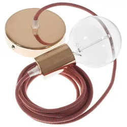 Cables Suspension Luminaire Rz28 Zigzag 1 M Diy Fire Red / Grey / Copper One Size