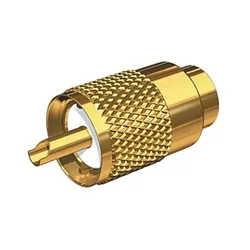 Pl259 Connector For Rg8 Bronce One Size unisex