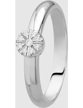 Anillo Black & White de oro con diamantes - El Corte Inglés - FashionsVida