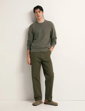 Sfera - Pantalón algodón recto - Sfera - FashionsVida