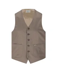 Gilet traditionnel LUSEBA gris clair 46