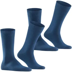 Pack de dos pares de calcetines de hombre cortos negros