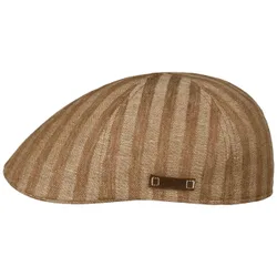 Texas Coffee Dyed Barista Flat Cap by - brown-beige - Size: M (56-57 cm)