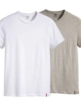 T-Shirts & Poloshirts 79541 0003 - Two Pack Tee-1 White, 1 Grey Eu L Male - Levis - FashionsVida