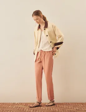 Pantalón pijamero jogger con gomas de mujer - Southern Cotton - FashionsVida