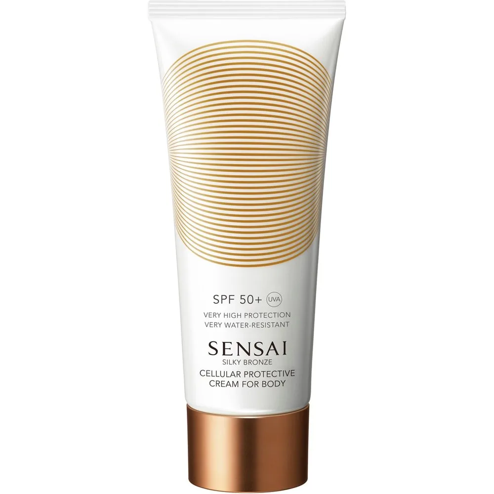 Protector solar corporal Silky Bronze Cellular Protective Cream for Body SPF50+ 150 ml Cellular Protective - Sensai - FashionsVida