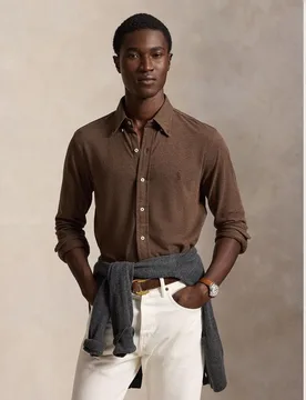 Camisa de hombre de piqué Regular Fit - Polo Ralph Lauren - FashionsVida