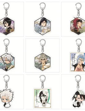 Anime BLEACH Acrylic Keychain Accessories Cartoon Character Cute Charm Bag Pendant Toys Friend Gift - Aliexpress - FashionsVida