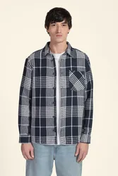 Mens Large Check Overshirt - - Size: S