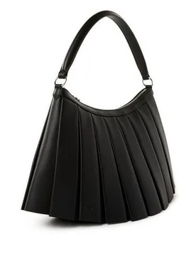 Grand sac Lenglen porté épaule plissé en cuir - Lacoste - FashionsVida