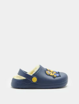 Kids' Despicable Me™ Minion Faux Fur Lined Clogs (4 Small - 2 Large) Blue Mix male - M&S - FashionsVida