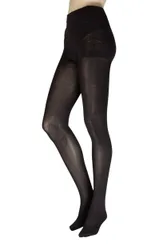 Women's 1 Pair Eco 80 Denier Opaque Shaper Tights Black Medium / Large - Black - Size: Medium