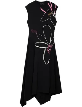 Vestido asimétrico floral - Desigual - FashionsVida