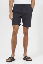 Mens Navy Chino Drawcord Shorts - Size Small