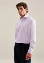 Regular Business Hemd Uni Lila 48