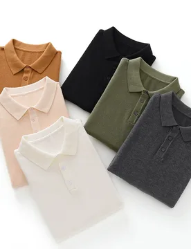 Men's short-sleeved men's cashmere short-sleeved sweater Short-sleeved men's POLO short-sleeved T-shirt men's knit pullover - Aliexpress - FashionsVida