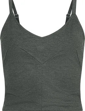 Top - Top mit Reißverschluss - XL bis XXL - für Damen - Größe XXL - grau - Frauen - female - Black Premium by EMP - FashionsVida