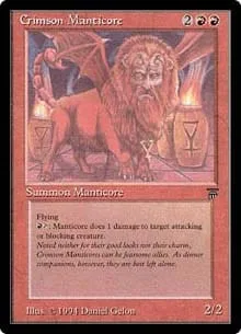 Crimson Manticore Legends - Magic: The Gathering - FashionsVida