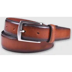 Cinturón de hombre chapón piel. Hecho en España