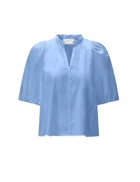 Cotton Ruffle Blouse female - 44 - FashionsVida