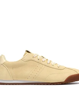 Women's Moritz Lo Pale Yellow Suede Trainers Size: 4-Standard Fit - Yellow - Size: 4-Standard Fit - Clarks - FashionsVida