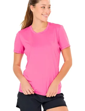 Nan camiseta entrenamiento manga corta mujer Rosa (42) - Endurance - FashionsVida