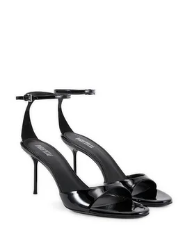 Sandales à talon aiguille en cuir verni - Paris Texas - FashionsVida