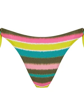 Braga de bikini atada a los lados y estampado con lurex - Lola Dolores Cortés - FashionsVida