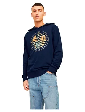 Sweat à Capuche Summer Vibe Navy Blazer M - Jack & jones - FashionsVida