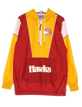 Giacca a Vento Infilabile Uomo Nba Highlight Reel Windbreaker Hardwood Classics Atlhaw Original Team Colors - Mitchell & Ness - FashionsVida