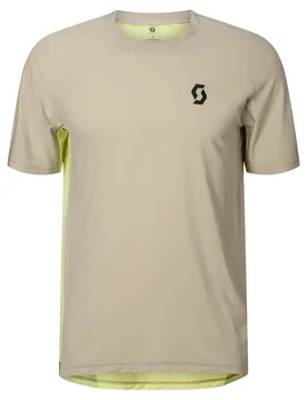 Maglietta A Maniche Corte Vertic Pro Sl Portobello Beige / Sapling Green - Scott - FashionsVida