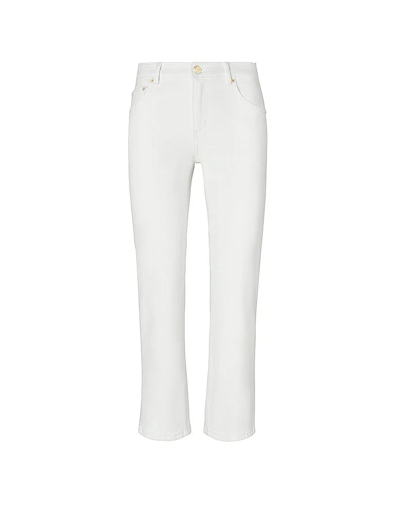 Jeans Flared Fit 7/8 weiss 31 damen - Tory burch - FashionsVida