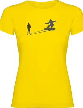 T-shirt à Manches Courtes Snowboarding Shadow Yellow M - Kruskis - FashionsVida