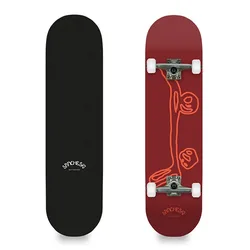 Skateboard 8.25´´ Mini Logo Burgundy One Size unisex