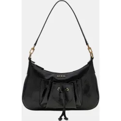 Bolso hobo con asa de hombro y detalle fruncido