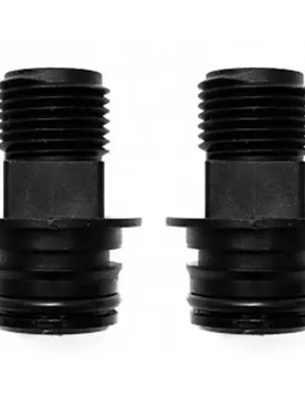 Max 6 Hd Straight Connector 2 Units Black 1/2´´ unisex - Flojet - FashionsVida