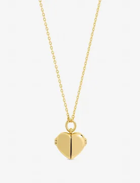 Women's Gold Plated Heart Locket Pendant - Gold - Size: One Size - Jon Richard - FashionsVida
