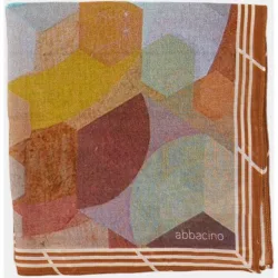 Bandana de modal y seda con estampado geométrico