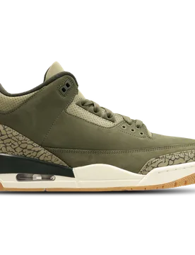 AJ3 Herren Sneaker - Olivgrün - Größe 45 - Leder Olive 45 - Jordan - FashionsVida