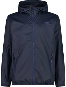 Man jacket rain fix hood chubasquero hombre Azul (52) - CMP - FashionsVida