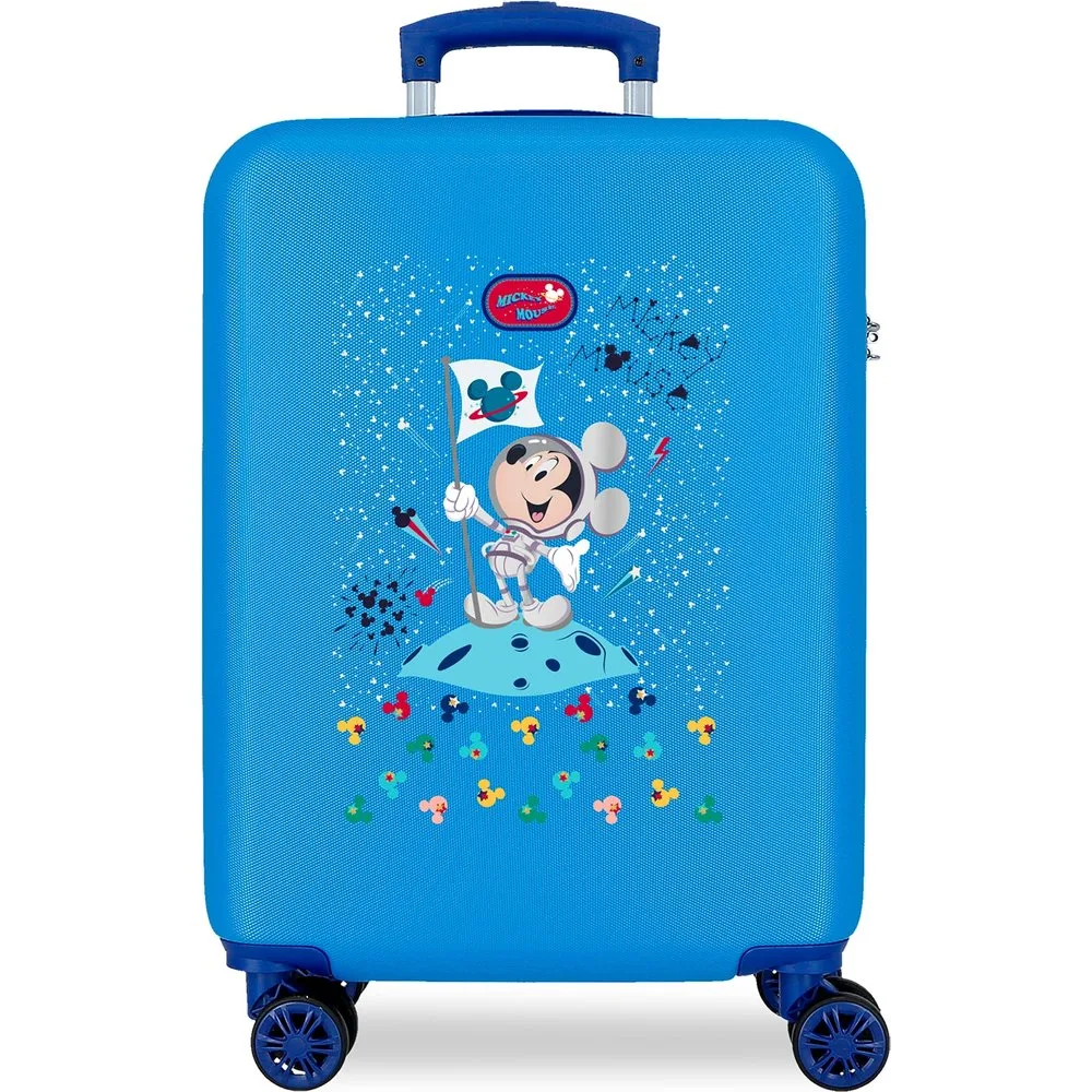 Maleta de cabina infantil Mickey on the Moon rígida con capacidad de 34L - Disney - FashionsVida