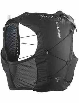 Sac de trail/running - Active Skin 4 Set Black/Metal - Taille S - Noir - Salomon - FashionsVida