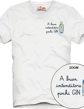 T-shirt uomo - portofino intenditore gin 01n emb - n.d - MC2 SAINT BARTH - FashionsVida
