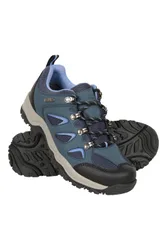 Women's 'Adventurer' Waterproof Durable Breathable Mesh Lined Walking Shoes in Navy Size: 8 - Navy - Size: 8