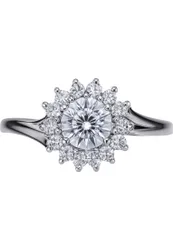Womens 6117331582170 Ladies Ring Silver Sterling - Size K