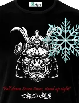 Samurai Mask Fall Down Seven Times T-Shirt. Summer Cotton Short Sleeve O-Neck Mens T Shirt New S-3XL - Aliexpress - FashionsVida